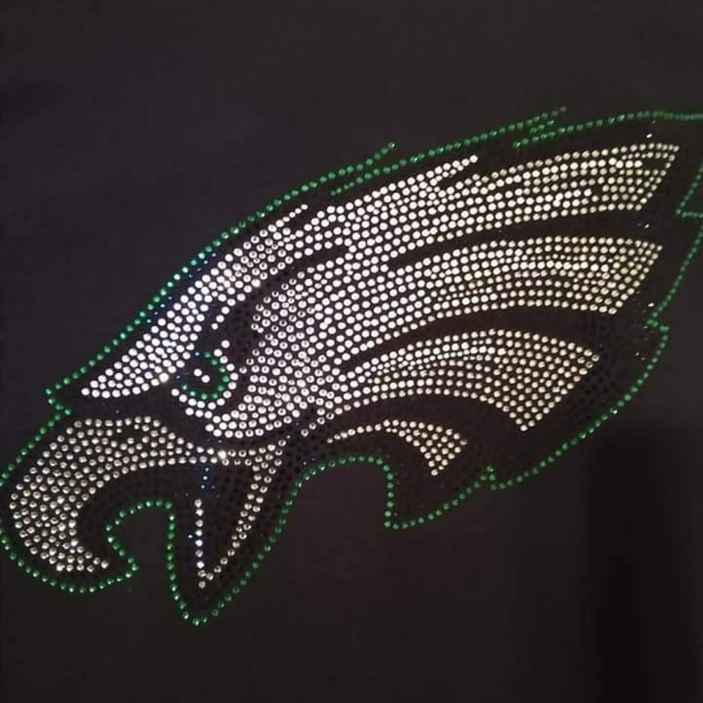 Rhinestone team t shirt